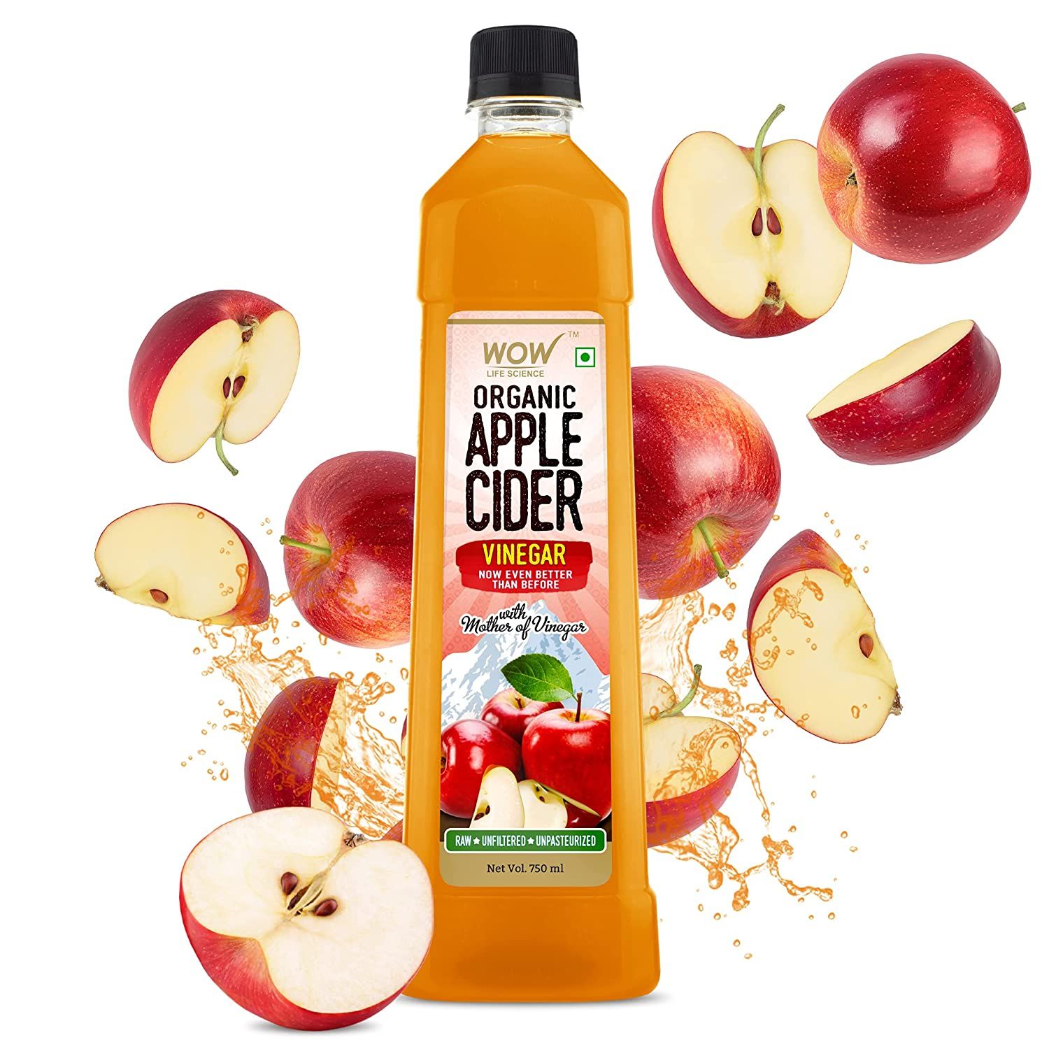 Wow Organic Apple Cider Vinegar Image
