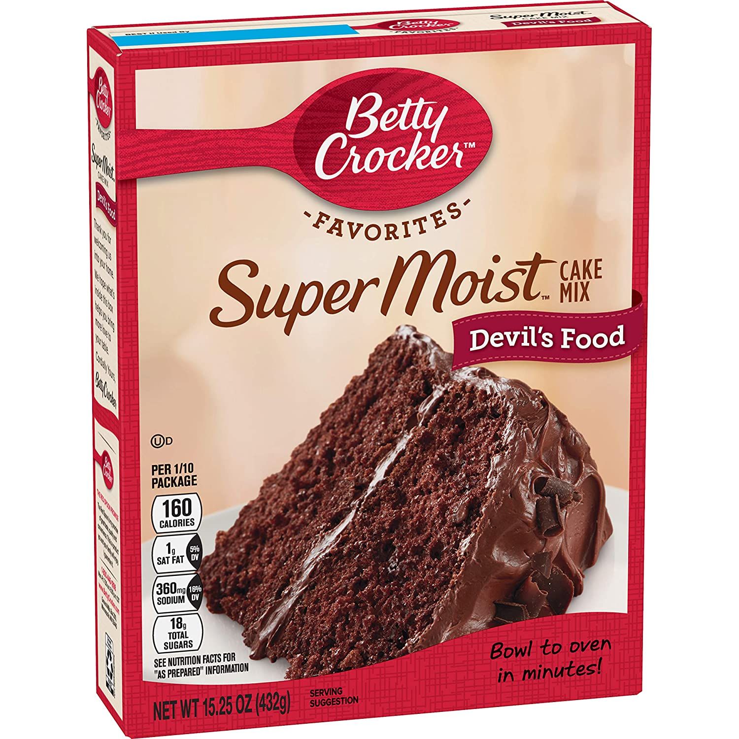 Betty Crocker Super Moist Cake Mix Devil's Food Image