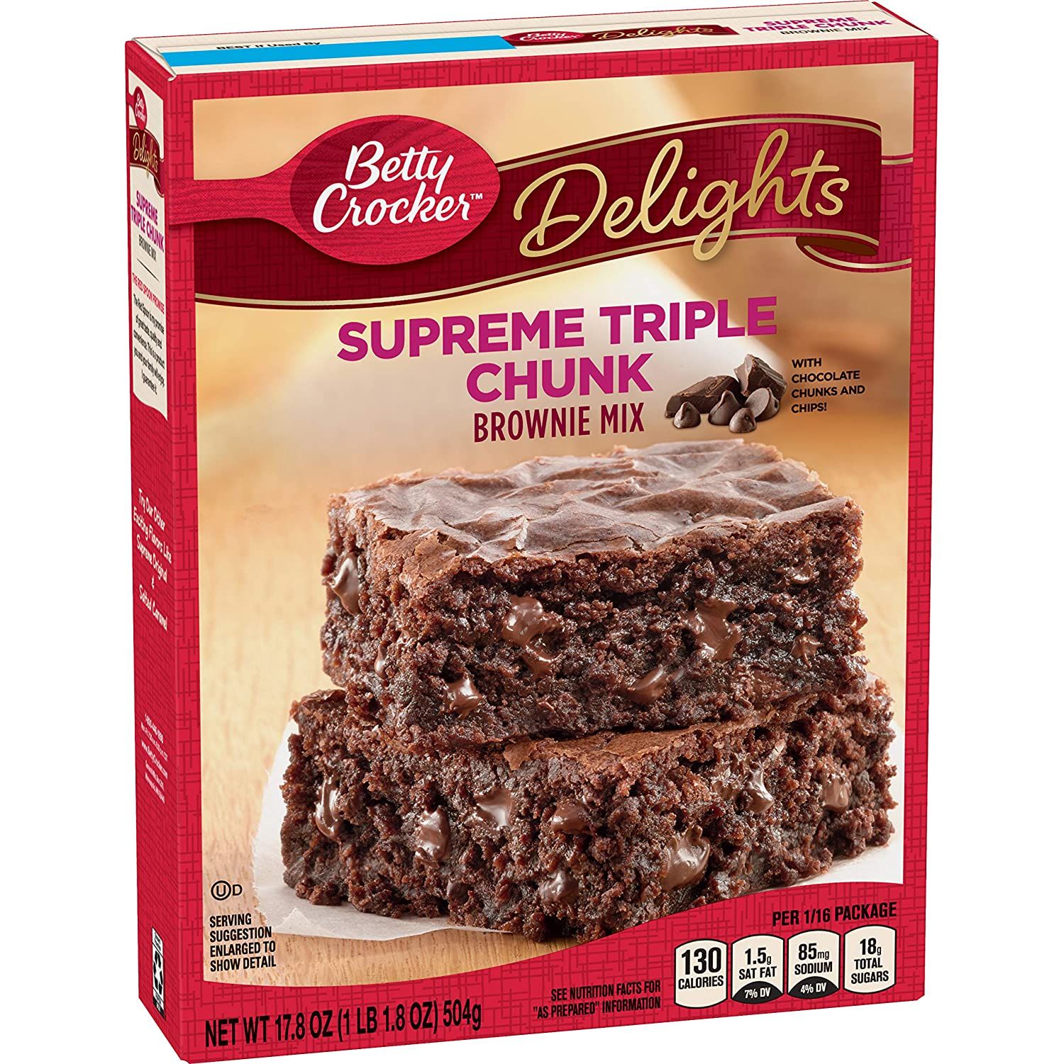Betty Crocker Delights Supreme Triple Chunk Brownie Mix Image