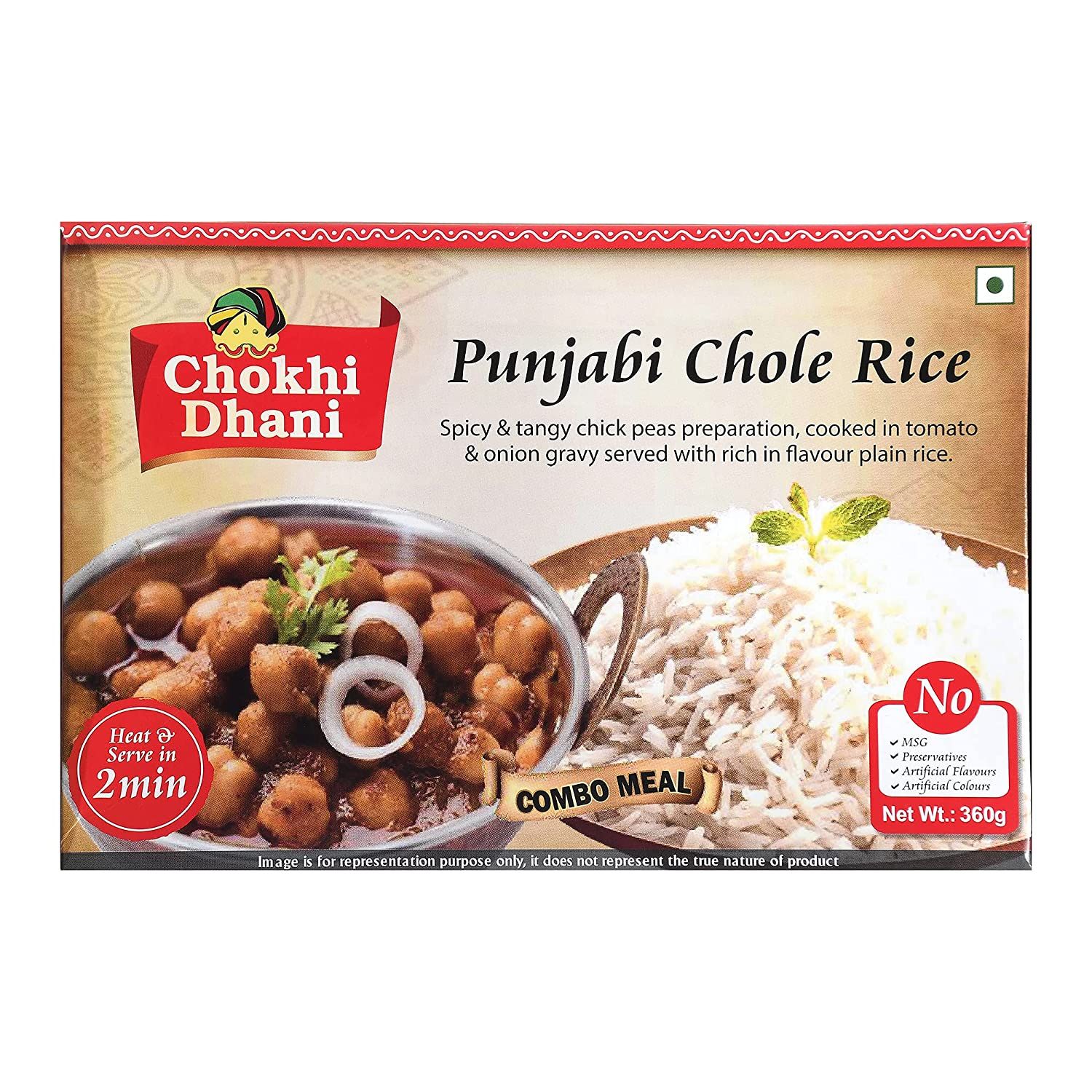 Chokhi Dhani Foods Ready to Eat Punjabi Chole Rice Image