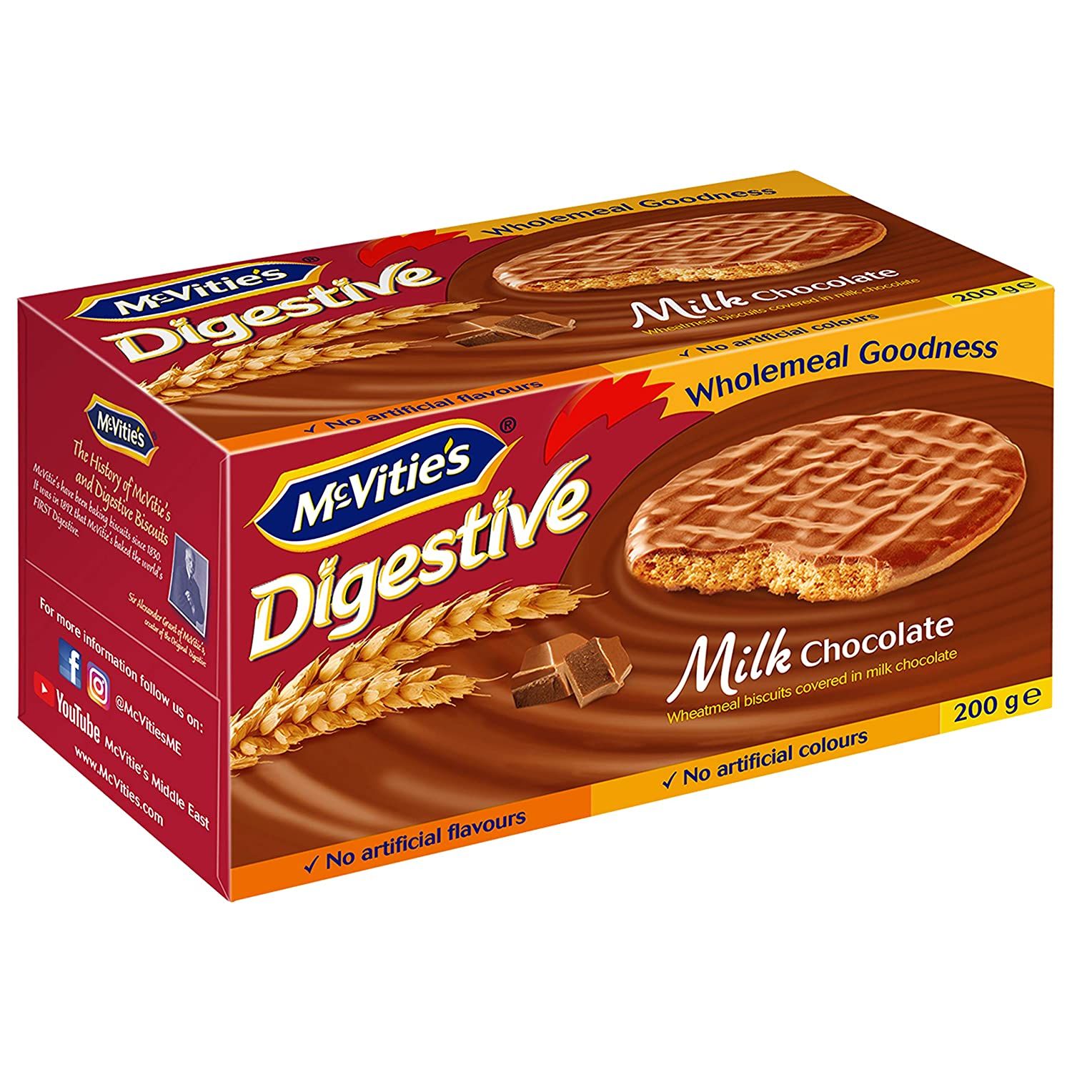 McVities Digestive Milk Chocolate Biscuit Image