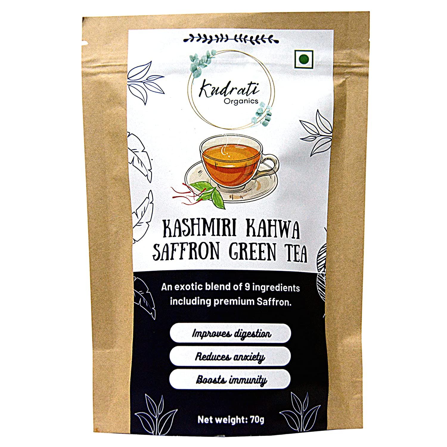 Kudrati Organics Saffron Green Tea Image