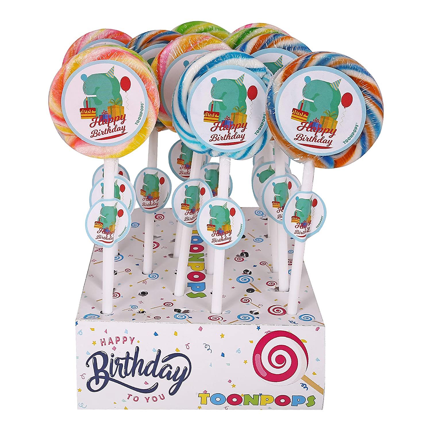 Toonpops Swirl Lollipops 3rd Birthday Image