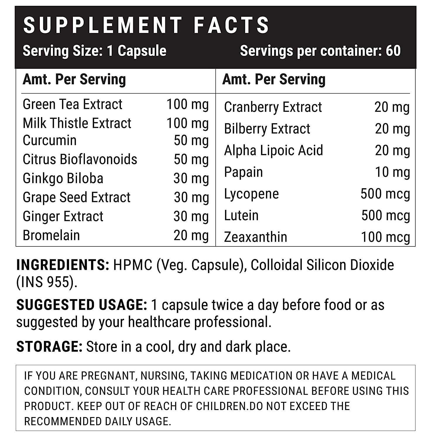 INLIFE Super Antioxidant Supplement Image