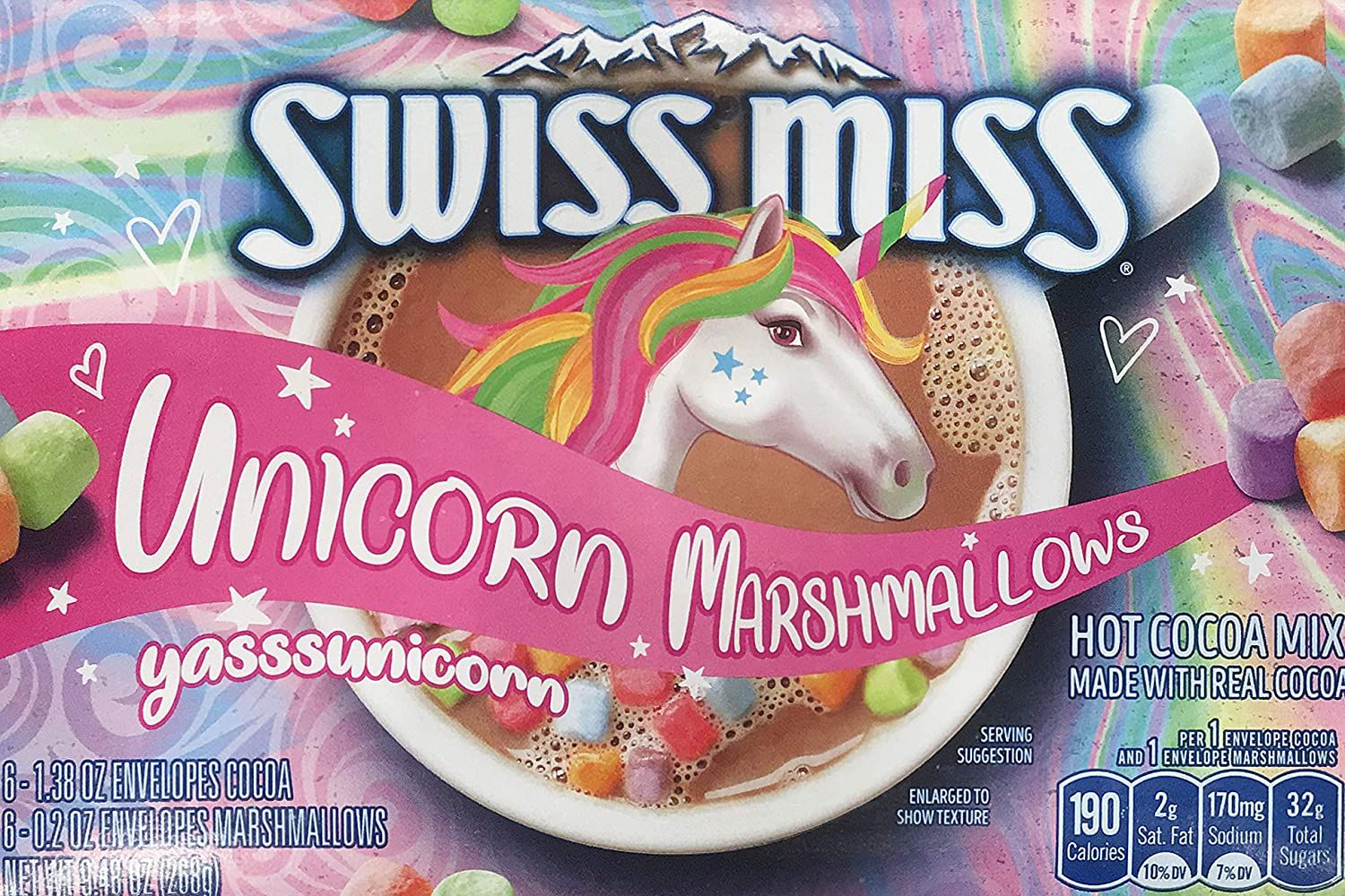 Swiss Miss Unicorn Marshmallows Hot Cocoa Mix Image
