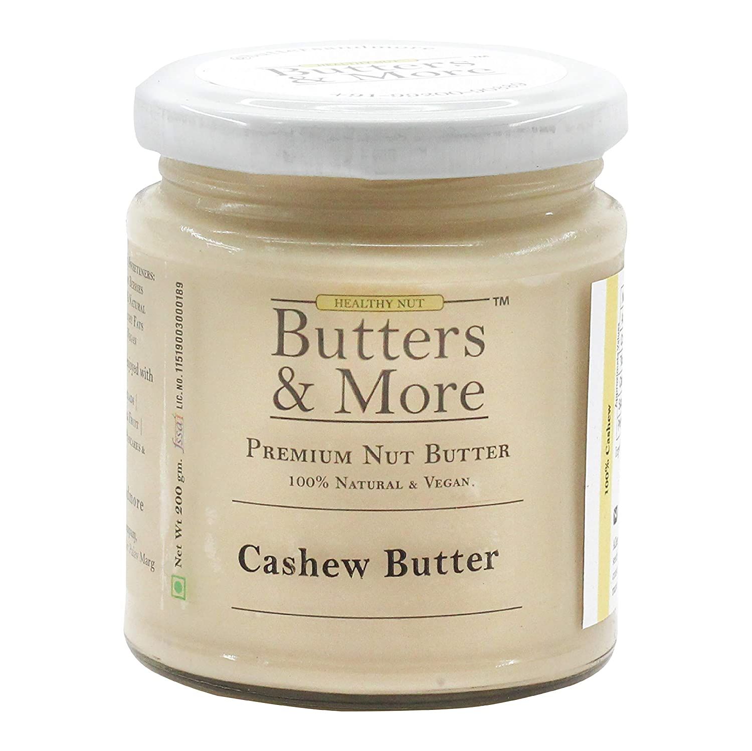 Butters & More Vegan Natural Cashew Butter  Image