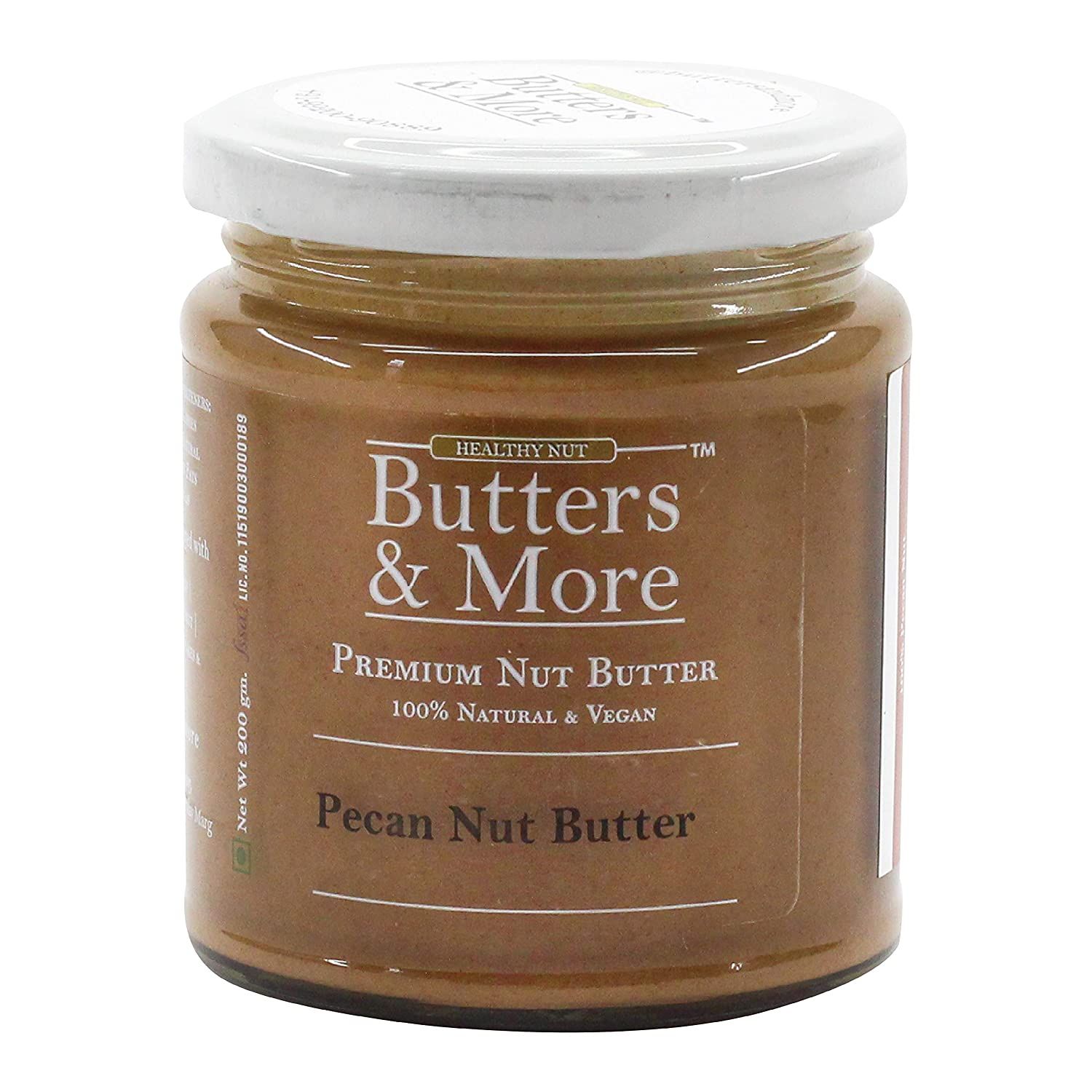 Butters & More Vegan Natural Pecan Nut Butter Image