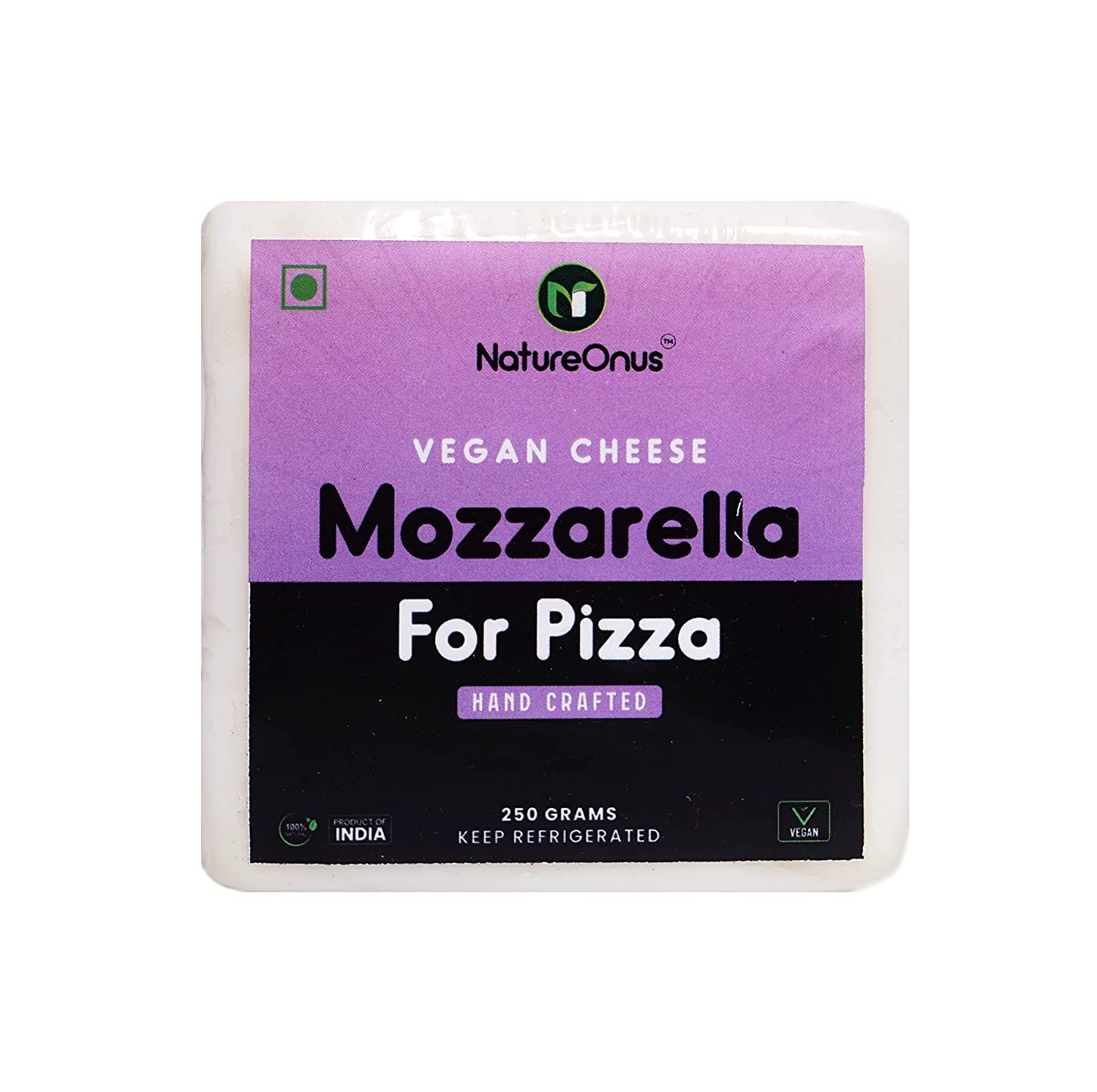 NatureOnus- Vegan Mozzarella Cheese for Pizza Image