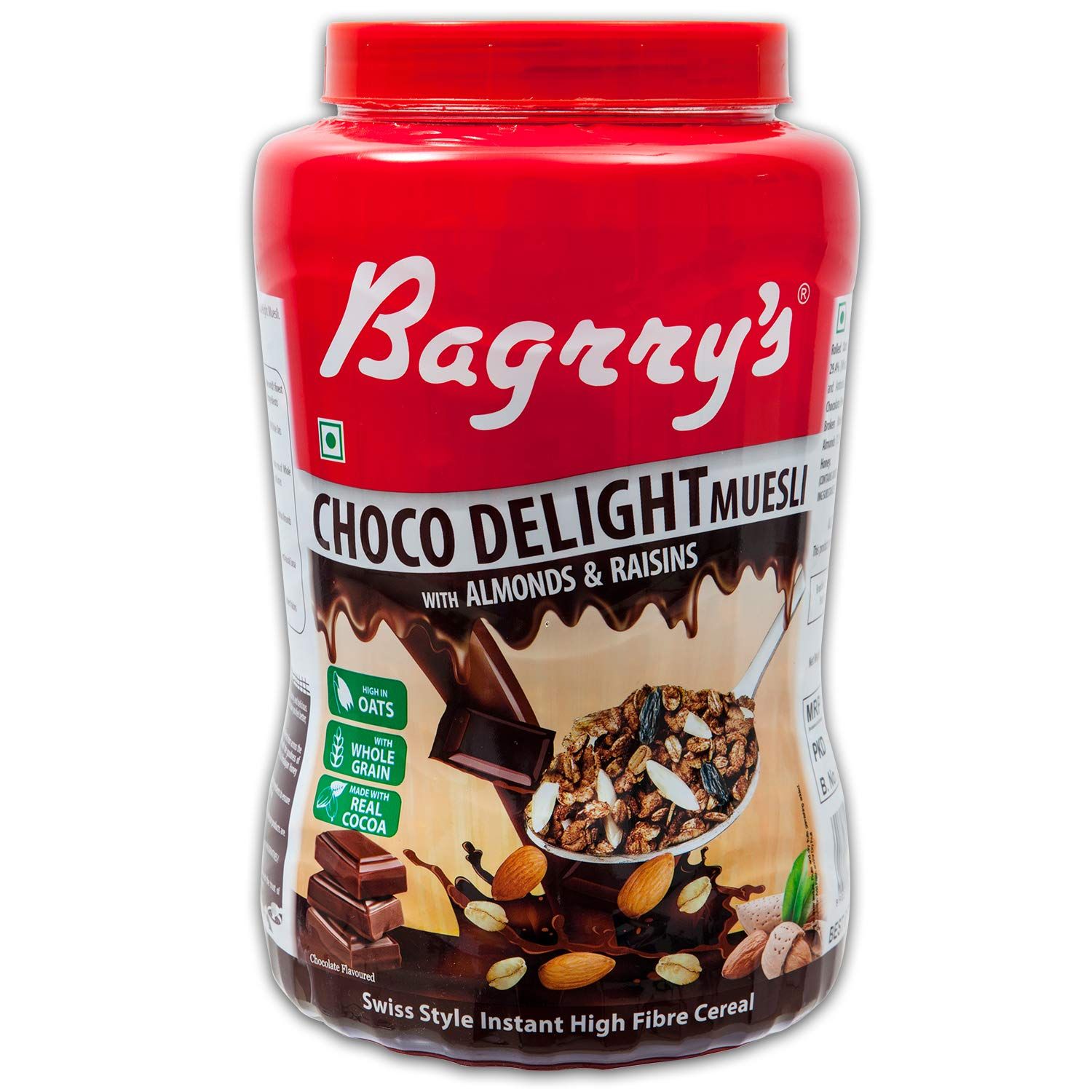 Bagrry's Choco Delight Muesli With Almonds And Raisins Image