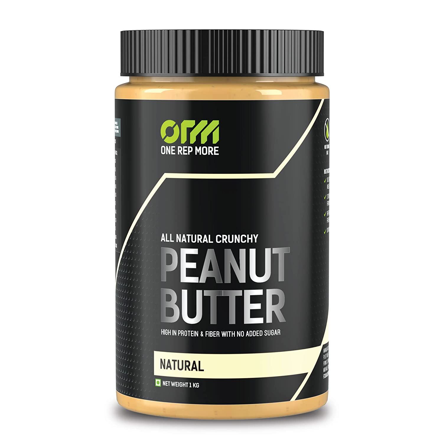 ONE REP MORE Natural Crunchy Peanut butter Image