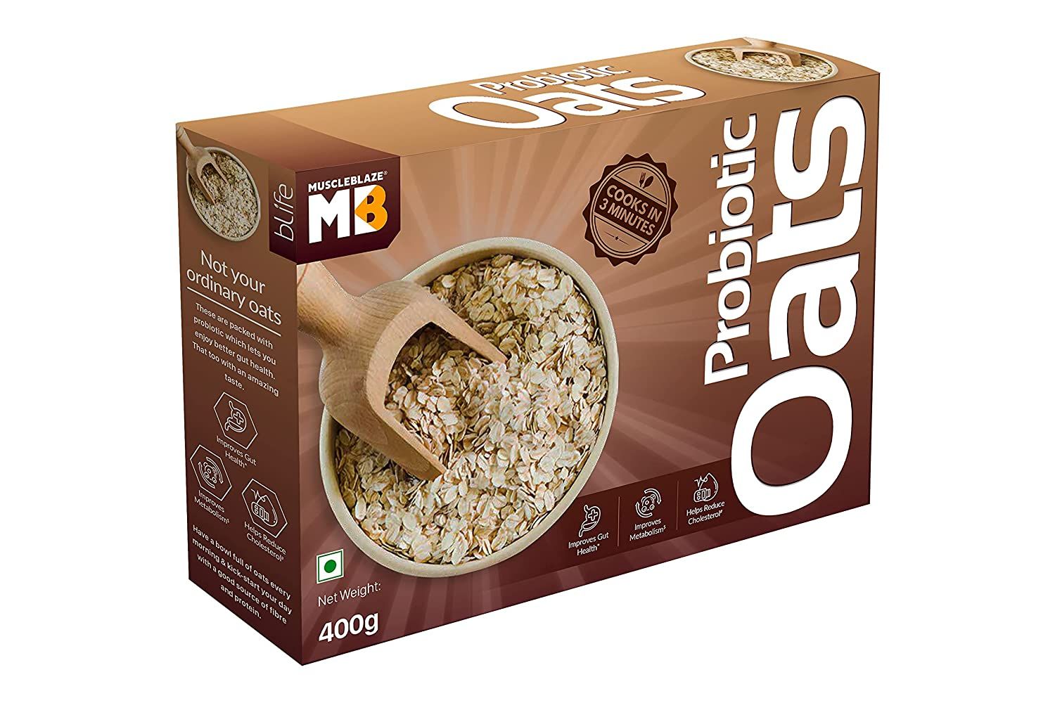 MuscleBlaze Probiotic Oats Image