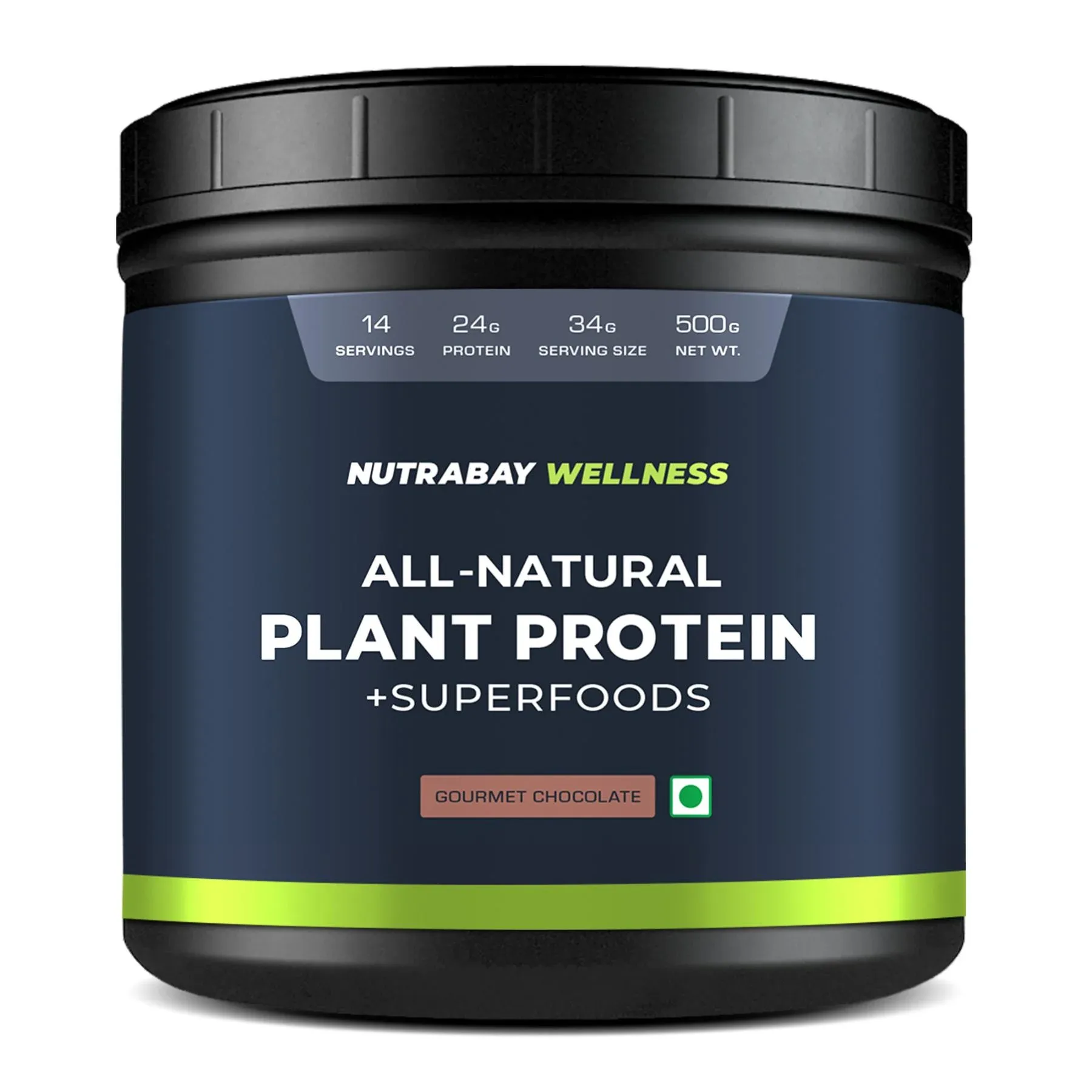 Nutrabay Wellness Vegan Plant Protein Powder Superfoods Image