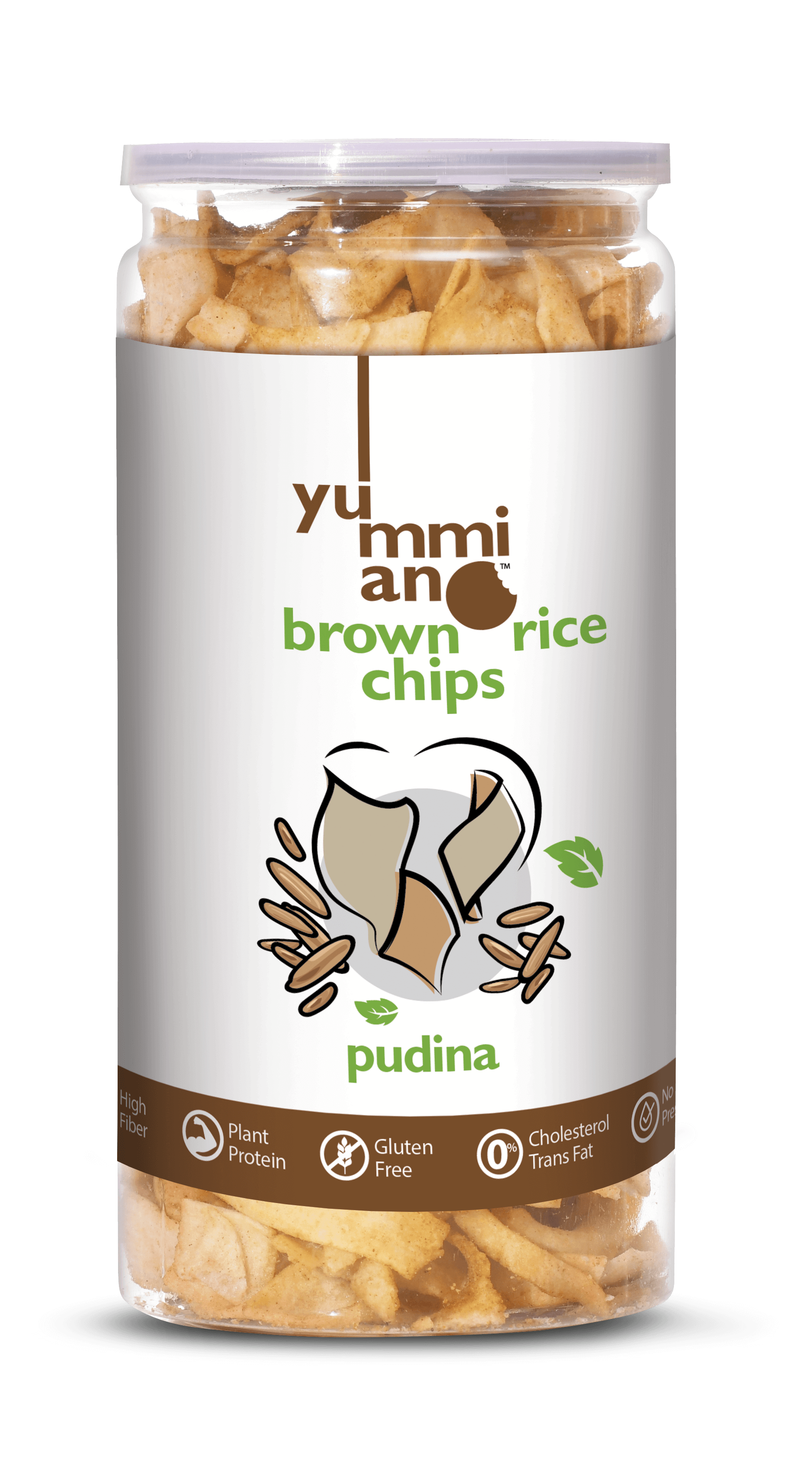 Yummiano Brown Rice Chips – Pudina Image