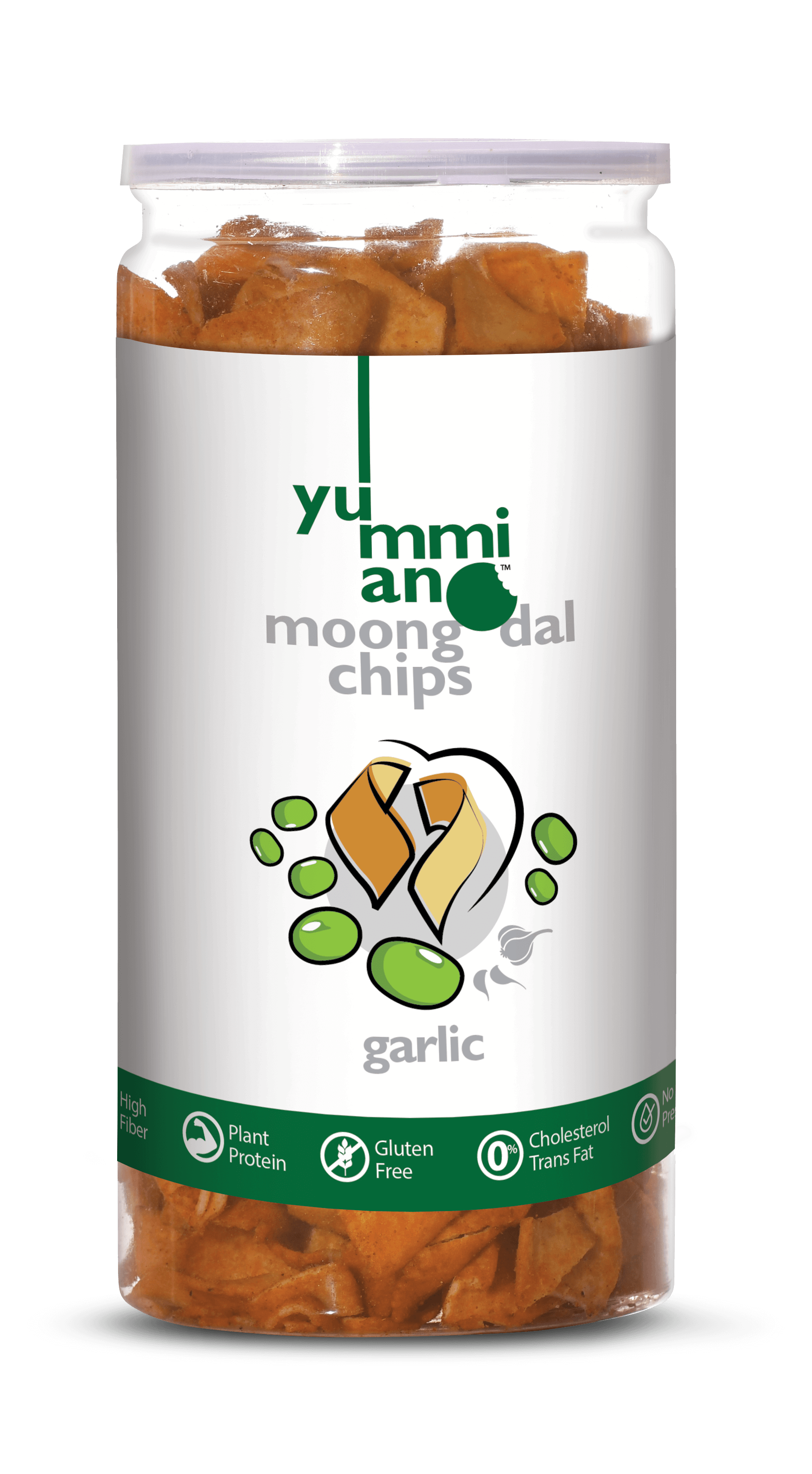 Yummiano Moong Dal Chips – Garlic Image