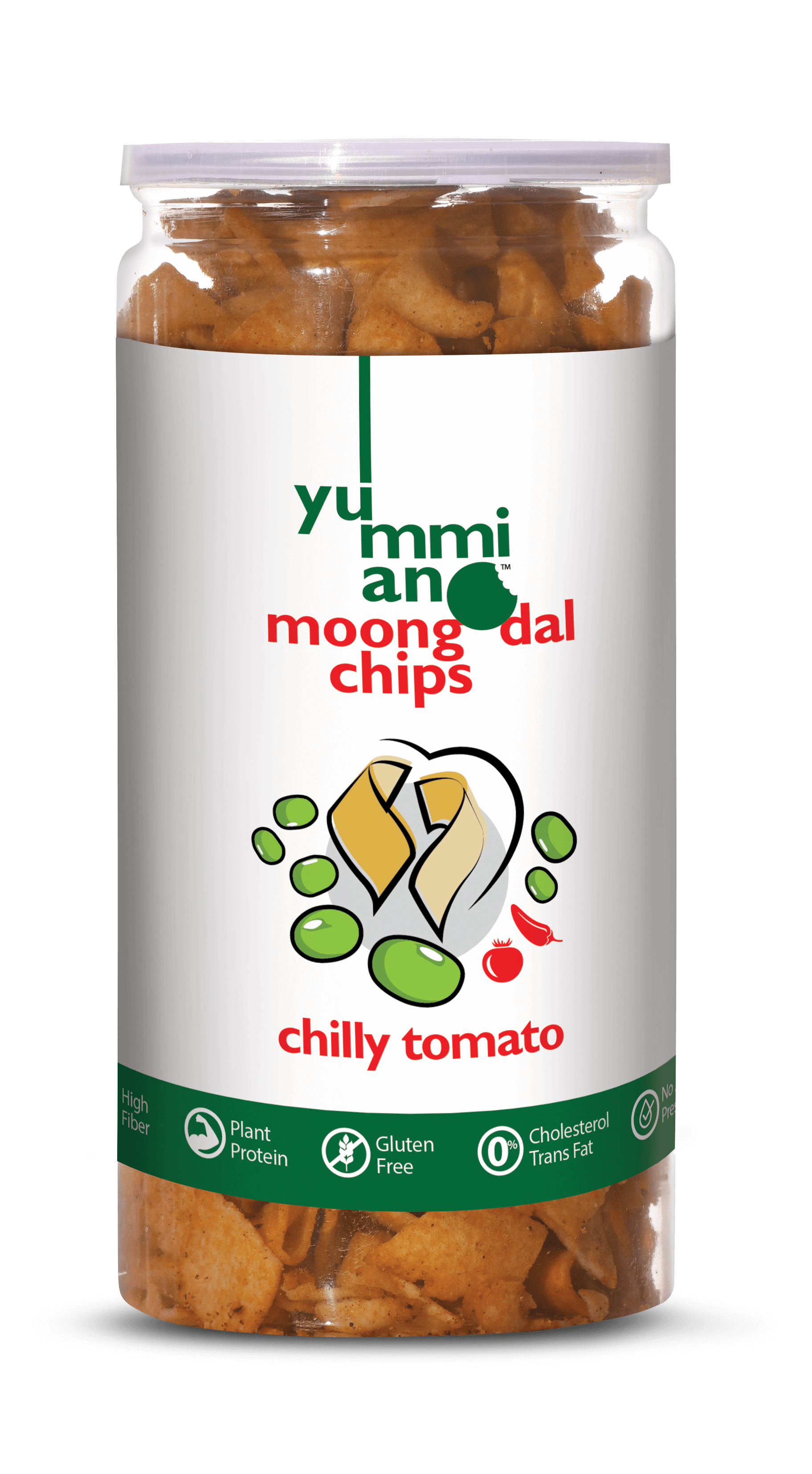 Yummiano Moong Dal Chips – Chilly Tomato Image