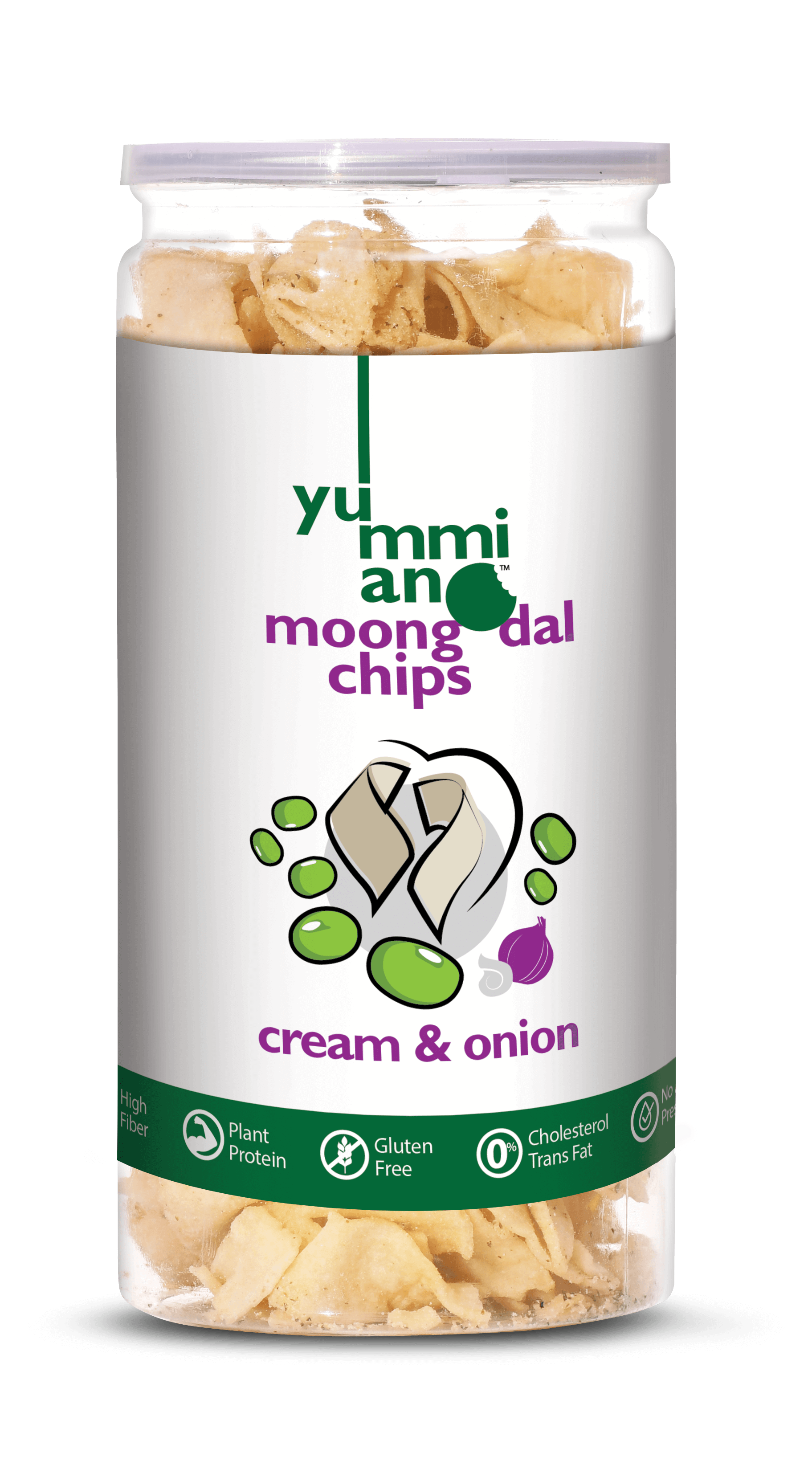 Yummiano Moong Dal Chips – Cream & Onion Image