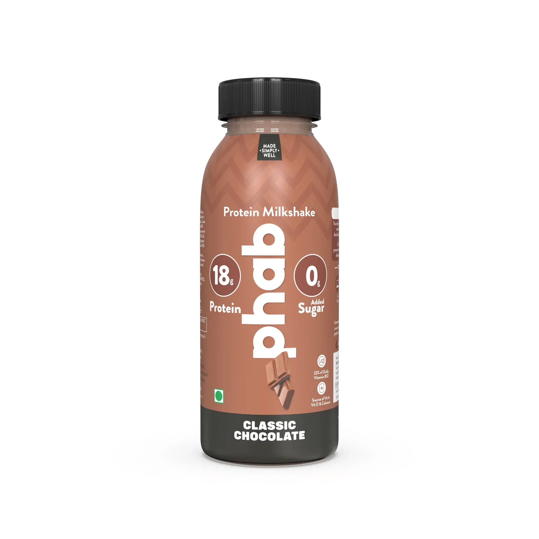 phab Classic Chocolate Protein Milkshake  Image