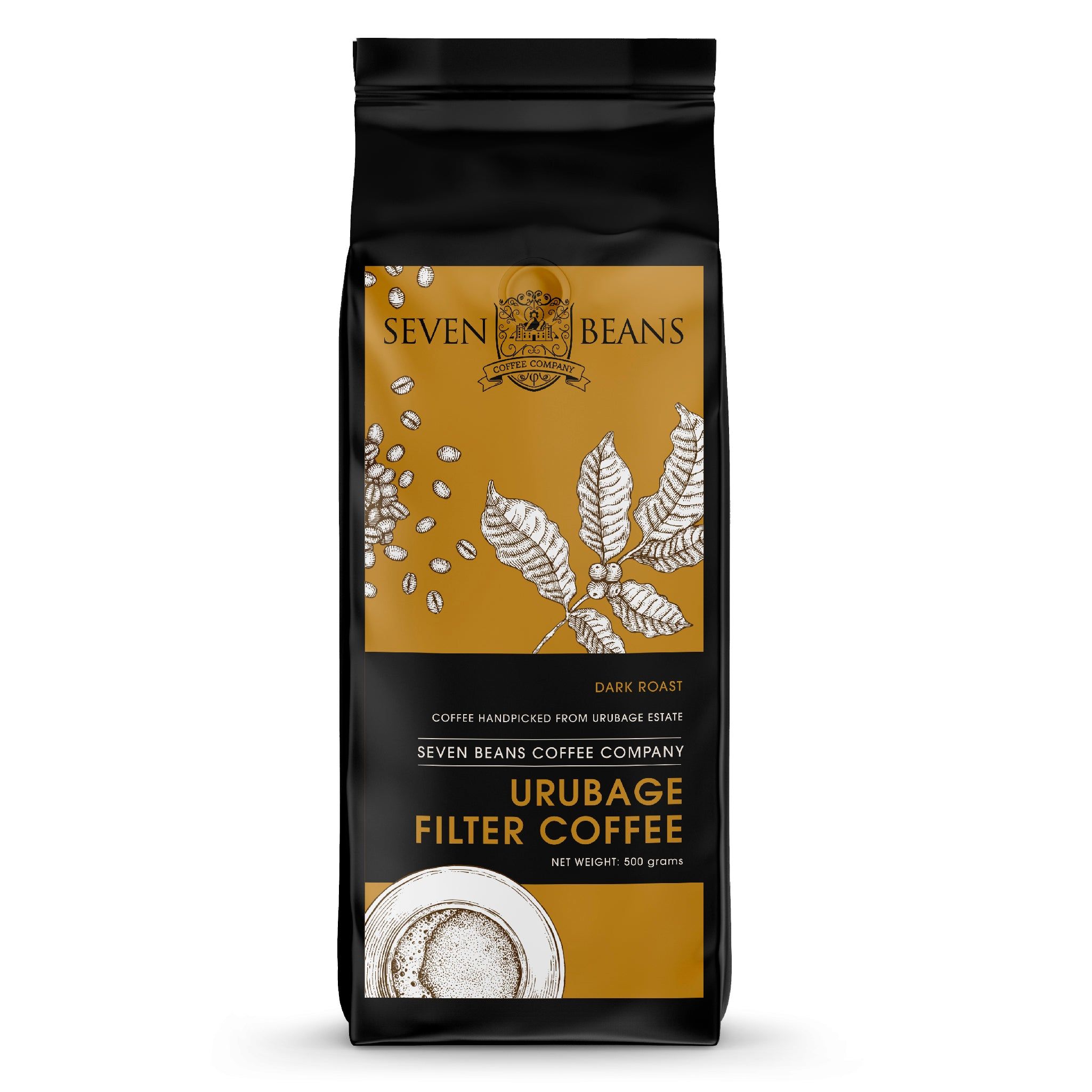Seven Beans Dark Roast Urubage Filter Coffee Image