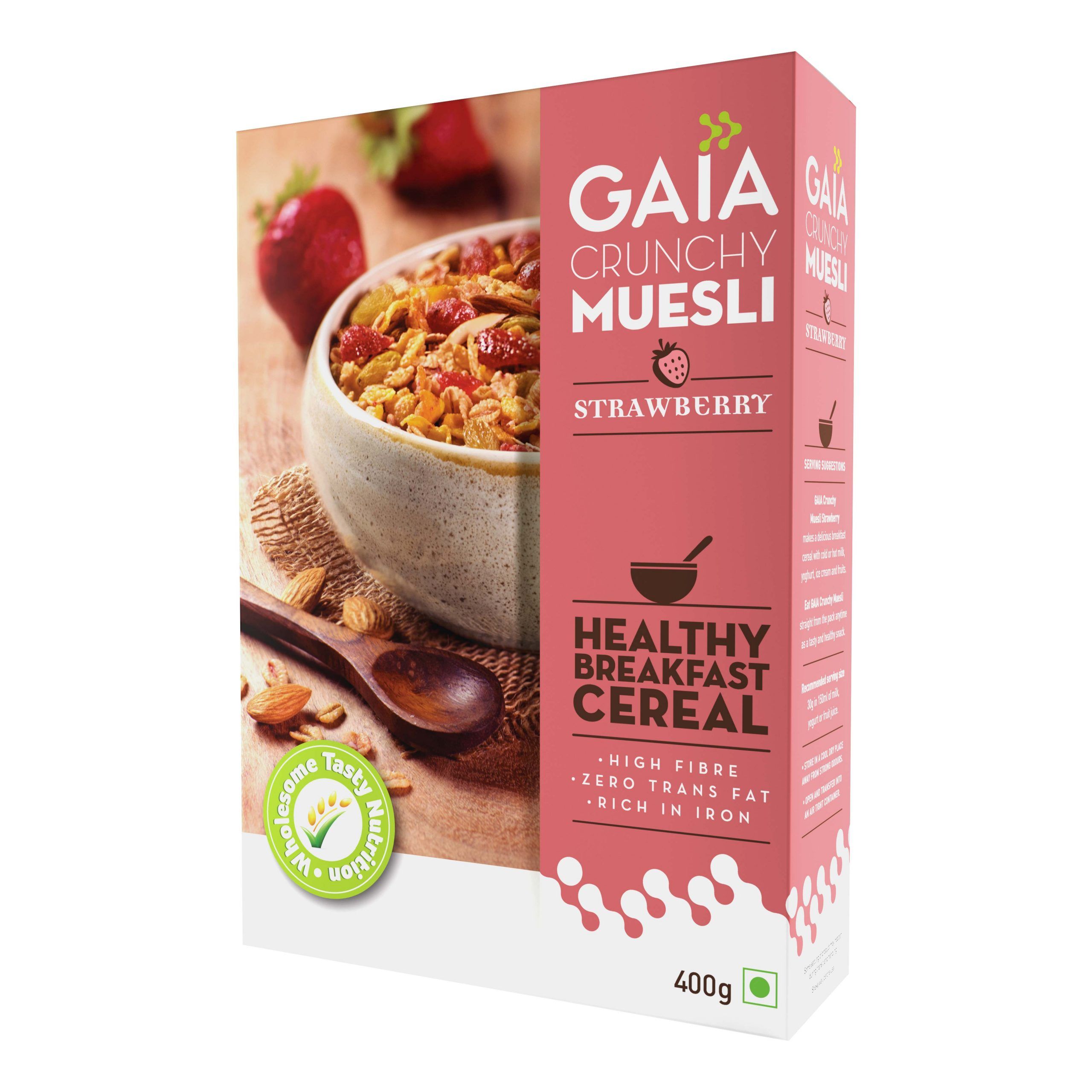 Gaia Crunchy Muesli – Strawberry  Image