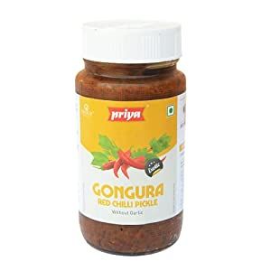 Priya Gongura Red Chilli Pickle Without Garlic Image