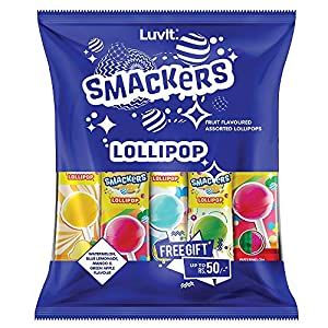 LuvIt Smackers Lollipop Fruit Flavoured Image