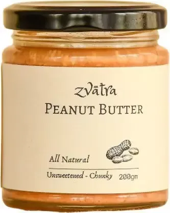 Zvatra Chunky Peanut Butter - Unsweetened Image