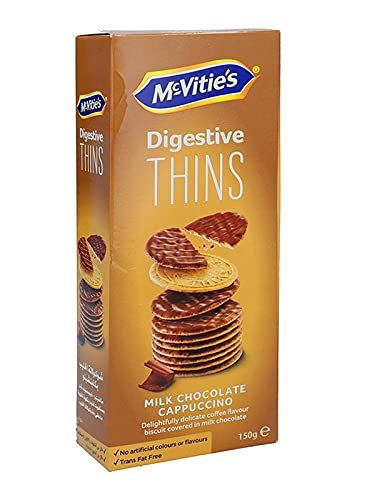 McVities Digestive Thins Chocolate Cappuccino Biscuits Image