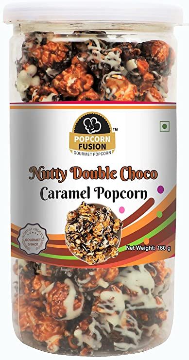 Popcorn Fusion Nutty Double Chocolate Caramel Popcorn Image