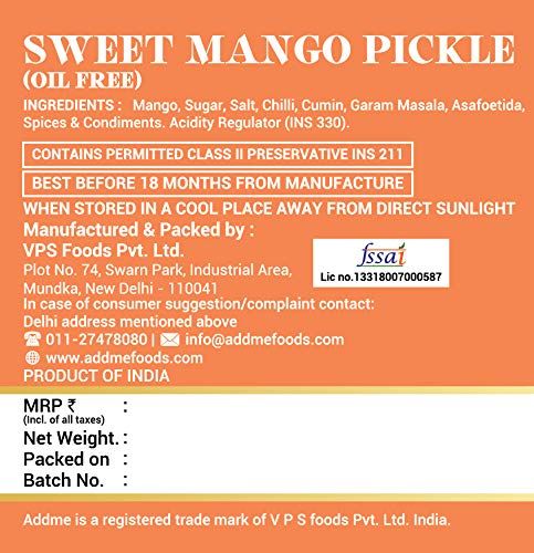 Add Me Tasty Sweet Mango Pickle Image