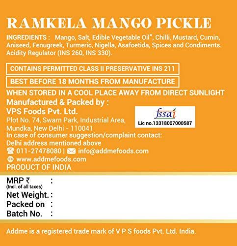 Add me Ramkela Mango Pickle Image