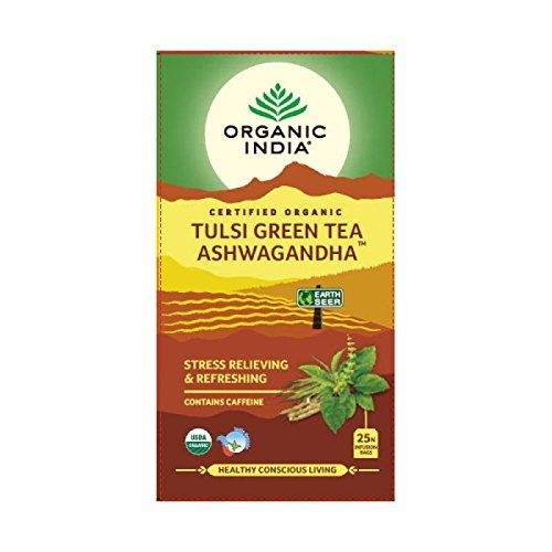 Organic India Tulsi Green Tea Aswagandha Image