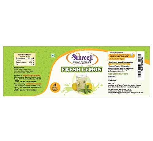 SHREEJI Fresh Lemon Syrup Image
