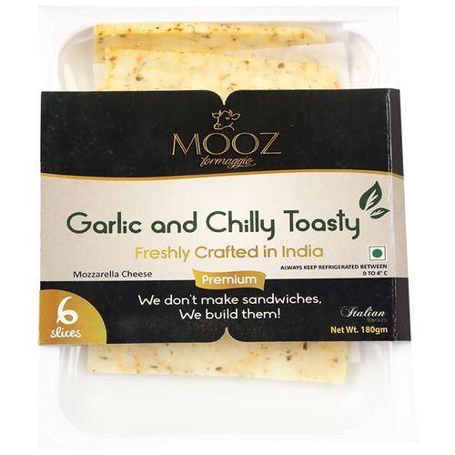 MOOZ Garlic & Chilly Toasty Cheese Slices Image