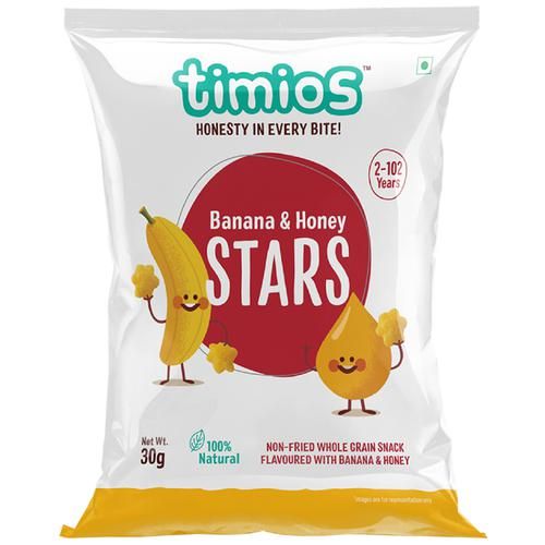 Timios Snacks Stars Banana & Honey Image