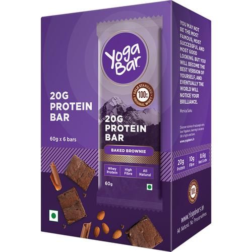Yoga Bar Whey Protein Bar Chocolate Brownie Image