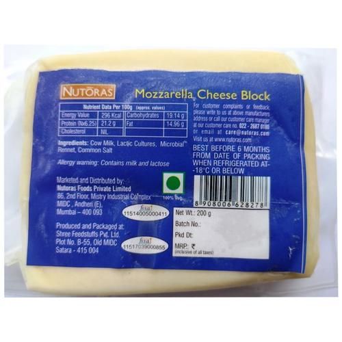 NUTORAS Mozzarella Cheese Block Image