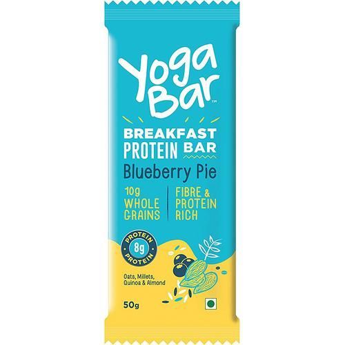 Yogabar Breakfast Protein Bar Blueberry Pie Image