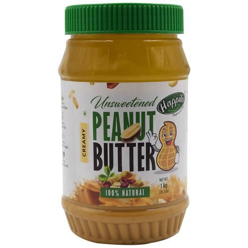 Happilo Unsweetened Creamy Peanut Butter Image