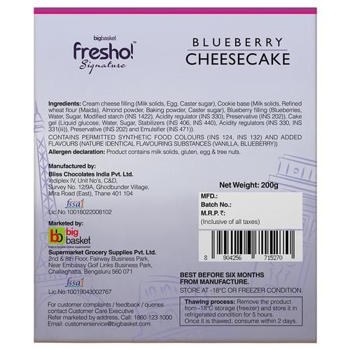 Fresho Signature Blueberry Cheese Cake Image