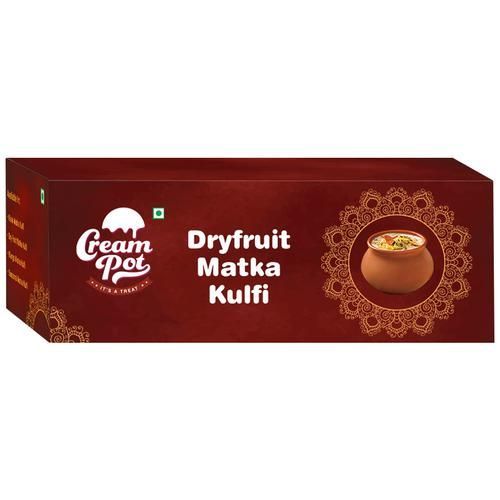 Cream Pot Dry Fruit Matka Kulfi Image