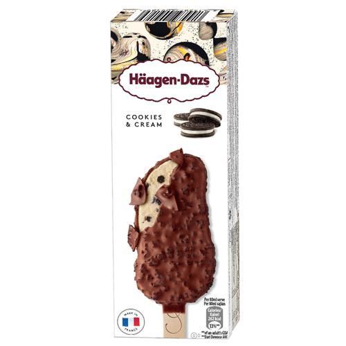 Haagen Dazs Ice Cream Cookies & Cream Sticks Image