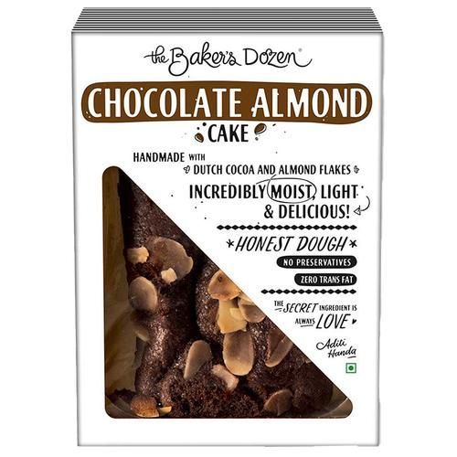 The Bakers Dozen Chocolate Almond Cake Eggless Image