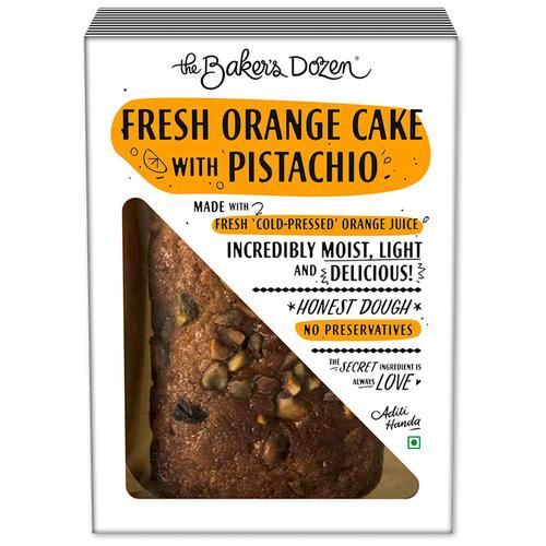 The Bakers Dozen Fresh Orange Cake With Pistachios Image