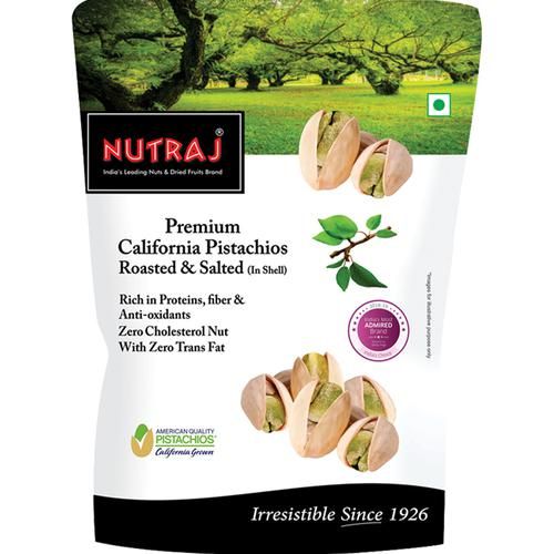 Nutraj Premium California Pistachios In Shell Roasted & Salted Image