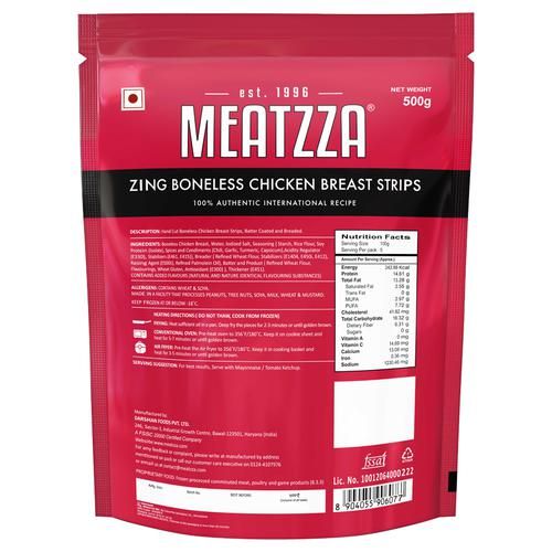Meatzza Zing Boneless Chicken Breast Strips Image