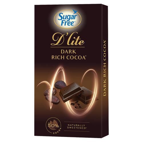 Sugar Free Dlite Rich Cocoa Dark Chocolate Image