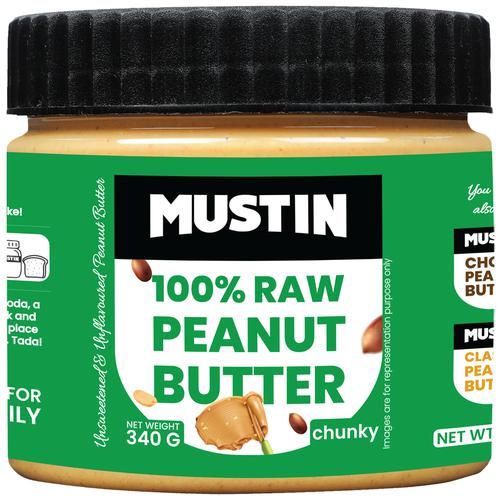 MUSTIN Raw Peanut Butter Crunchy Image
