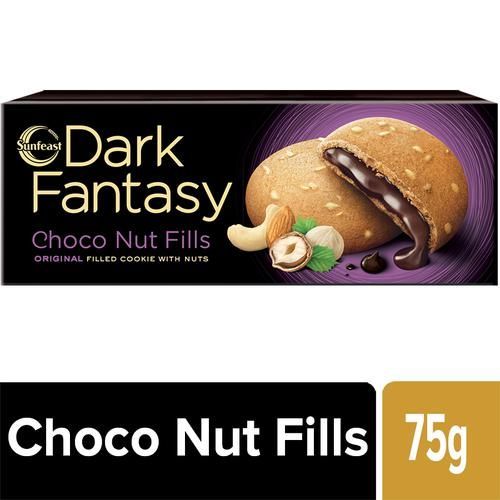 Sunfeast Dark Fantasy Choco Nut Fills Cookies Image