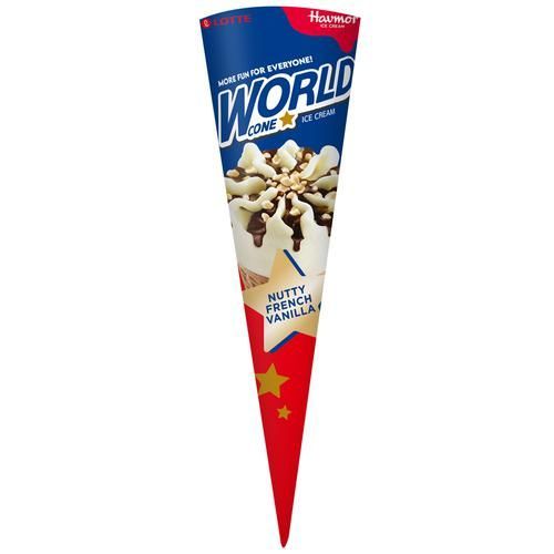 Havmor Ice Cream World Cone Nutty French Vanilla Image