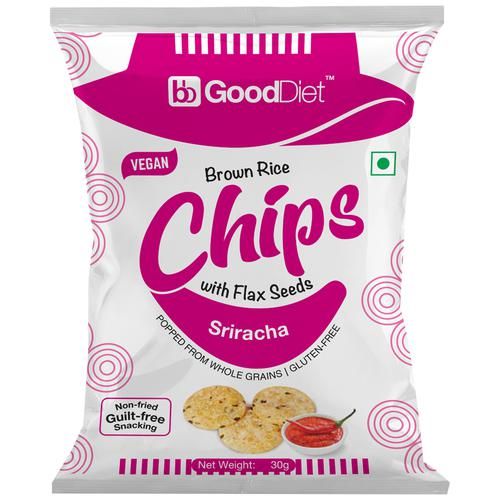 Good Diet Brown Rice Chips With Flax Seeds Image